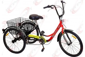 6-Speed SHIMANO Shifter 24" 3-Wheel Adult Tricycle Bicycle Trike Cruise Bike/PACER I